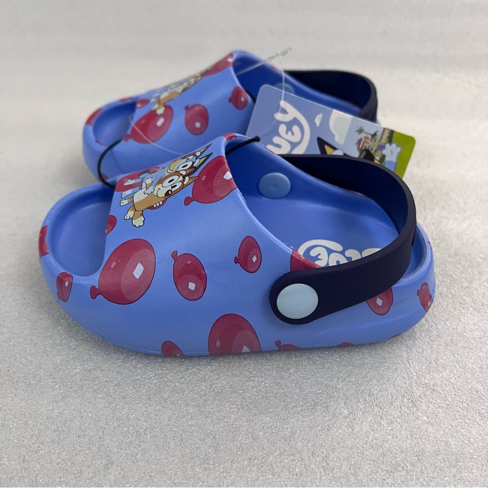Toddler Bluey Comfort Clog Slide Sandals - Blue size S 5/6 - Picture 3 of 7